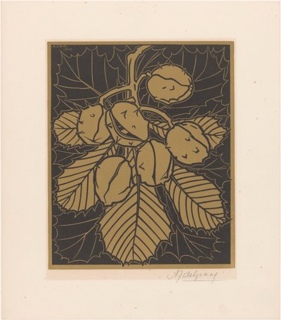 Branche de châtaignier - Julie de Graag (signed by artist)
