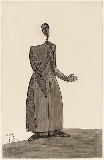 Paysanne avec un bâton, 1941 - Julio Gonzalez