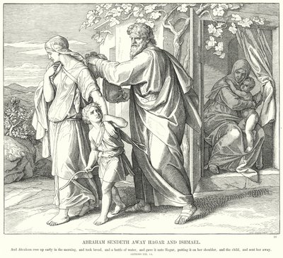 Abraham renvoie Agar et Ismaël - Julius (after) Schnorr von Carolsfeld