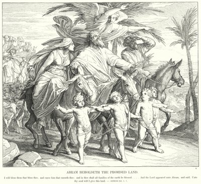 Abram contemple la Terre Promise - Julius (after) Schnorr von Carolsfeld