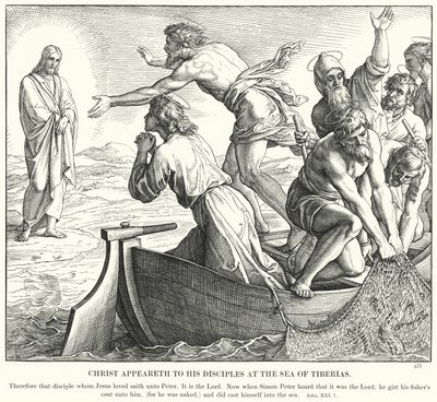Christ apparaît à ses disciples à la mer de Tibériade - Julius (after) Schnorr von Carolsfeld