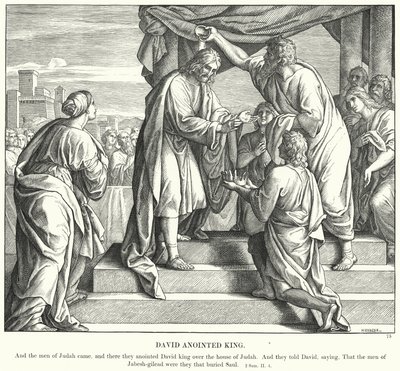 David oint roi (gravure) - Julius (after) Schnorr von Carolsfeld