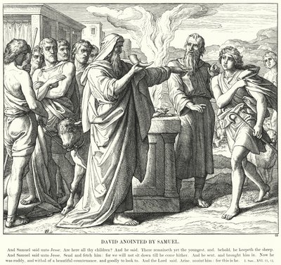 David oint par Samuel - Julius (after) Schnorr von Carolsfeld