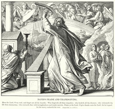 Louange et action de grâce de David - Julius (after) Schnorr von Carolsfeld