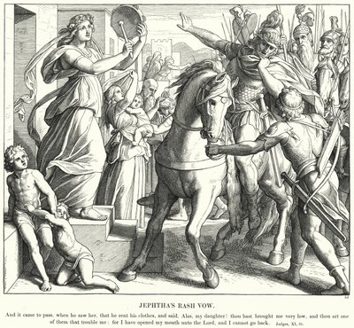 Le vœu imprudent de Jephté - Julius (after) Schnorr von Carolsfeld