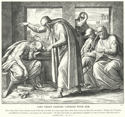 Les Trois Amis de Job le consolent - Julius (after) Schnorr von Carolsfeld