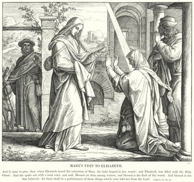 La visite de Marie à Élisabeth - Julius (after) Schnorr von Carolsfeld