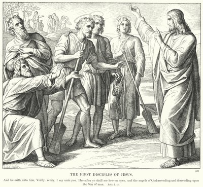 Les premiers disciples de Jésus - Julius (after) Schnorr von Carolsfeld