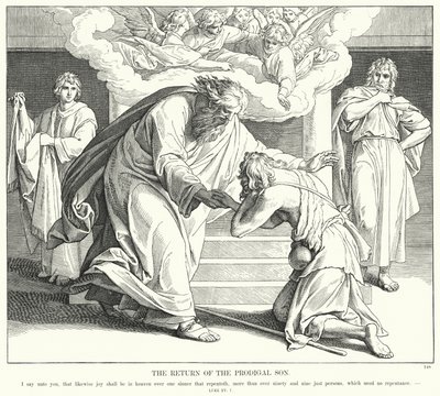 Le Retour du fils prodigue - Julius (after) Schnorr von Carolsfeld