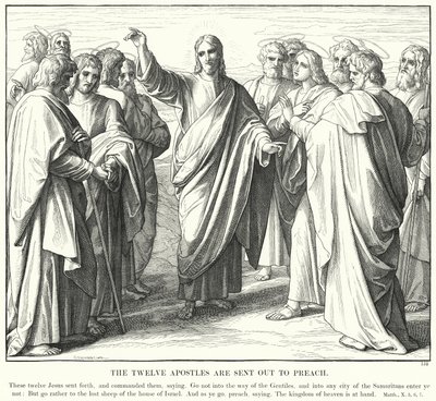 Les Douze Apôtres sont envoyés prêcher - Julius (after) Schnorr von Carolsfeld