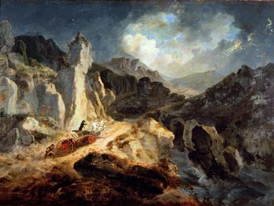 Un Phaéton dans un orage - Julius Caesar Ibbetson