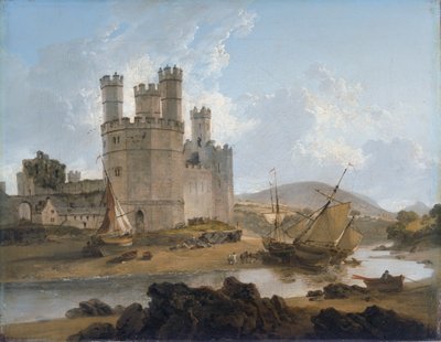 Château de Caernarvon, 1792 - Julius Caesar Ibbetson