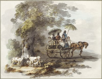 Dans le parc de Lord Powis à Walcot - Julius Caesar Ibbetson