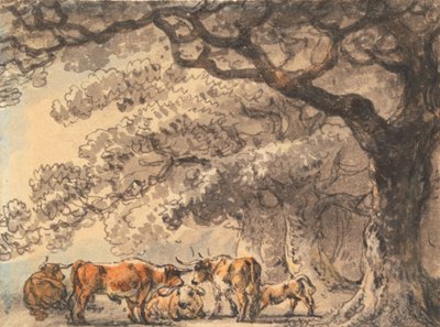 Abri pour le bétail - Julius Caesar Ibbetson