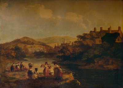 Femmes lavant des vêtements dans un ruisseau gallois, 1790 - Julius Caesar Ibbetson