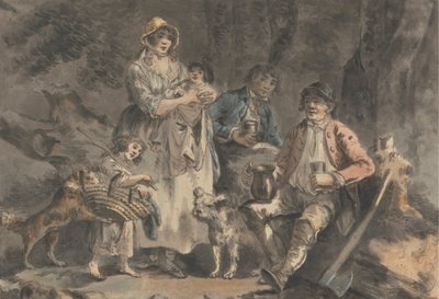 Bûcheron et sa famille - Julius Caesar Ibbetson