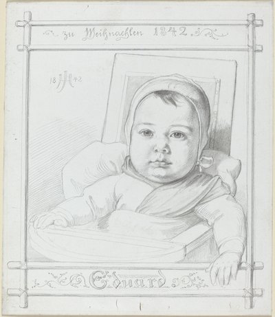 Eduard, le fils du peintre - Julius Hubner