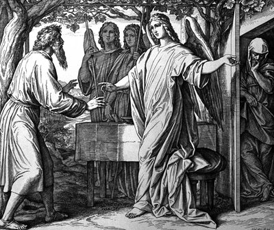 Anges annonçant à Abraham la naissance d