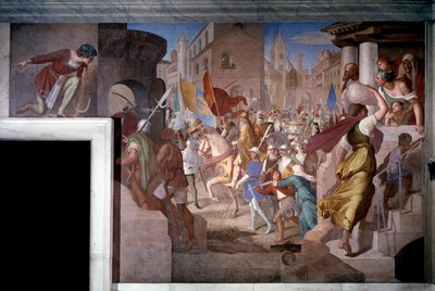 Charlemagne et son armée à Paris - Julius Schnorr von Carolsfeld