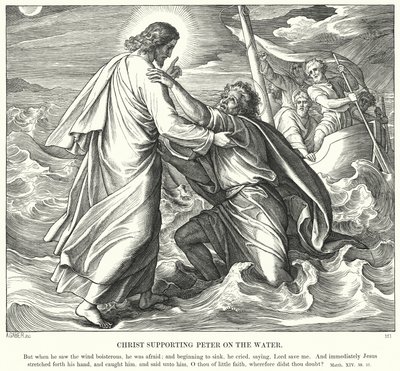 Christ soutenant Pierre sur l