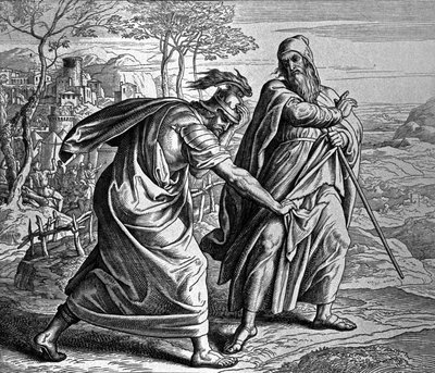 Dissension entre Saül et Samuel - Julius Schnorr von Carolsfeld
