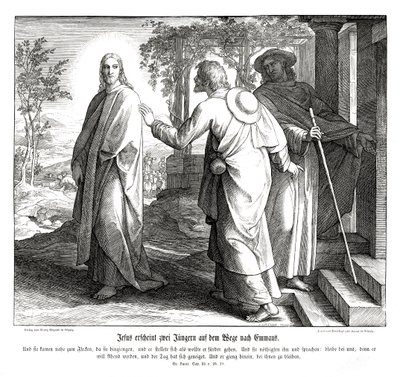 Jésus apparaît à deux disciples - Julius Schnorr von Carolsfeld