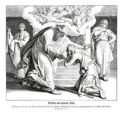 Parabole du bon Samaritain, Évangile de Luc - Julius Schnorr von Carolsfeld