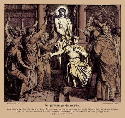 Ponce Pilate, Évangile de Jean - Julius Schnorr von Carolsfeld