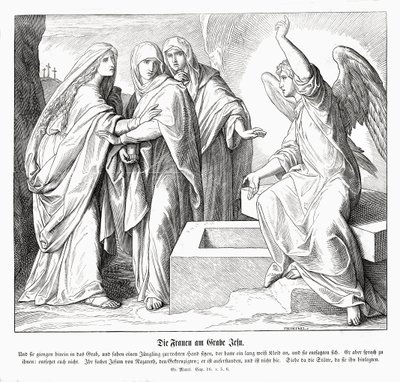 Les femmes au tombeau de Jésus, Évangile de Marc - Julius Schnorr von Carolsfeld