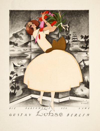 Publicité pour Gustav Lohse, Berlin, Parfum pour Femmes, de Styl, pub.1922 (pochoir) - Jupp Wiertz