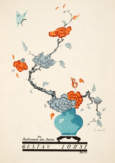Publicité pour Gustav Lohse, Parfum pour Femmes, de Styl, pub.1922 (pochoir) - Jupp Wiertz