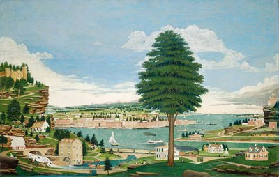Scène de port composite avec château, c. 1875 - Jurgan Frederick Huge