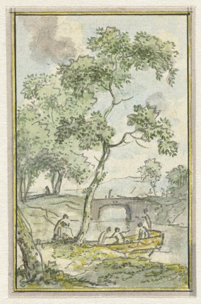 Paysage avec un petit bateau - Jurriaan Andriessen