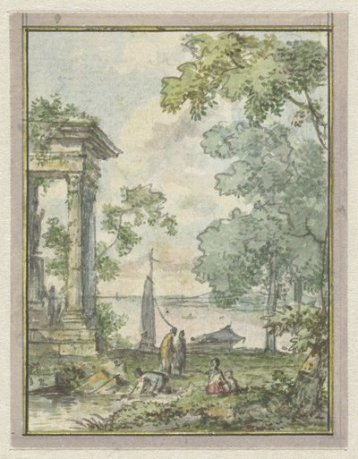 Paysage avec ruine de temple - Jurriaan Andriessen