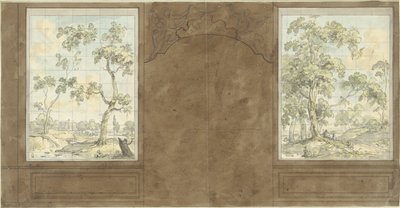 Projet pour le mur de la salle de Jan de Groot, Keizersgracht 187 - Jurriaan Andriessen