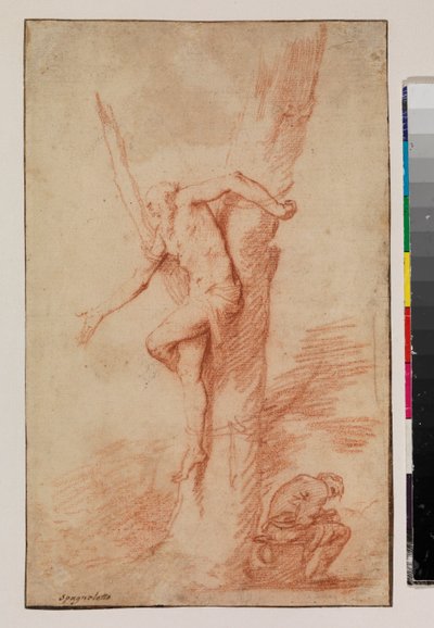 Homme attaché à un arbre, et une figure reposant, 1630-35 - Jusepe de Ribera