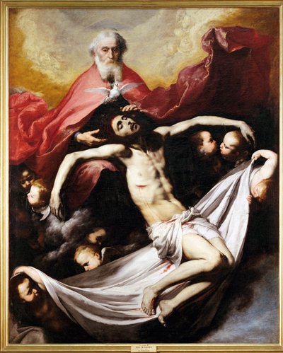 La Trinité (peinture sur toile) - Jusepe de Ribera