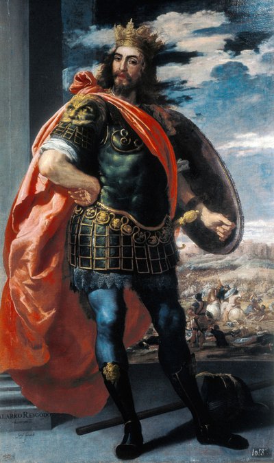 Représentation du roi wisigoth Alaric II (484-507) - Jusepe or Jose (c.1605 1656) Leonardo