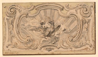 Conception pour un panneau ornemental - Juste Aurèle Meissonnier