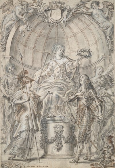 Conception pour un frontispice [?] - Justus van Egmont