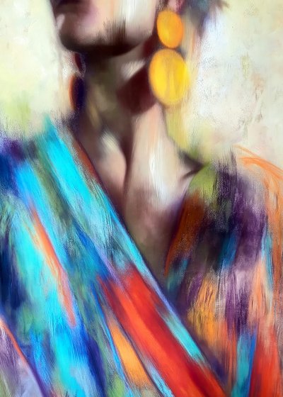 Mode abstraite et colorée - Justyna Jaszke