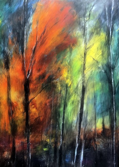 Une forêt automnale haute en couleurs - Justyna Jaszke