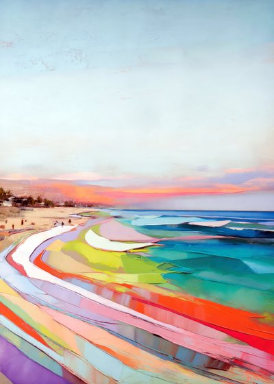 La plage de Sunset, haute en couleurs - Justyna Jaszke