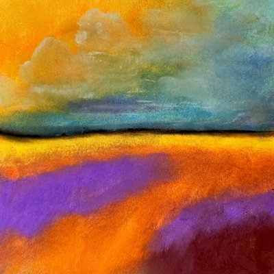 Horizon abstrait et éclatant - Justyna Jaszke