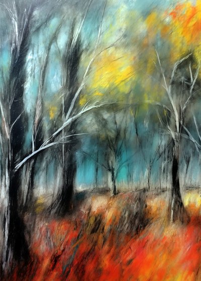 Une forêt automnale aux couleurs chatoyantes - Justyna Jaszke
