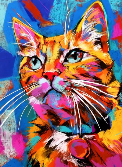 Portrait de chat plein de vie - Justyna Jaszke