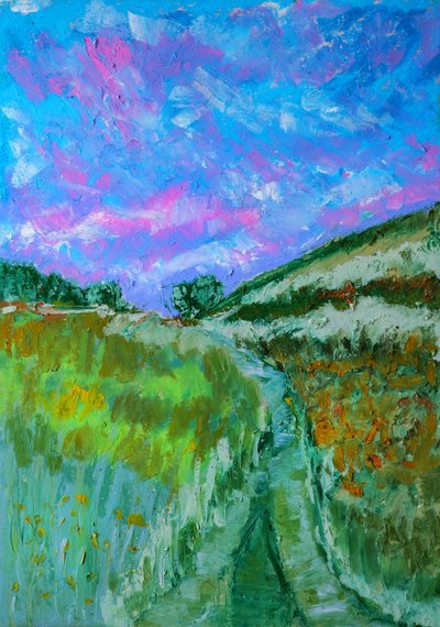 Chemin de champ vibrant - Justyna Jaszke