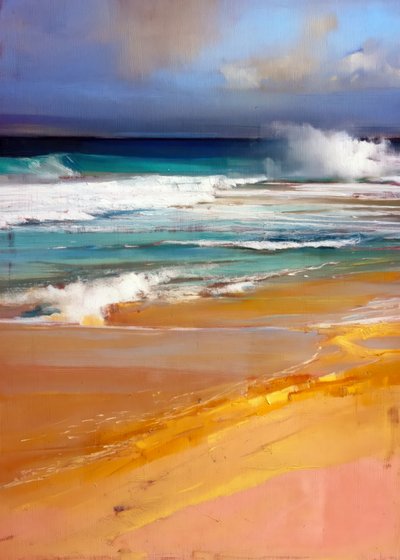 Les vagues sur un rivage animé - Justyna Jaszke