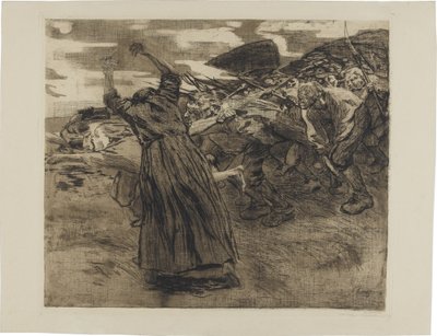 Guerre des paysans, planche 5 : Déclenchement - Käthe Kollwitz
