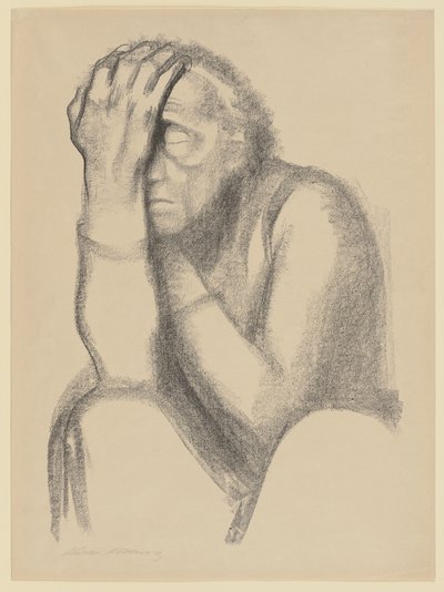Femme pensive - Käthe Kollwitz